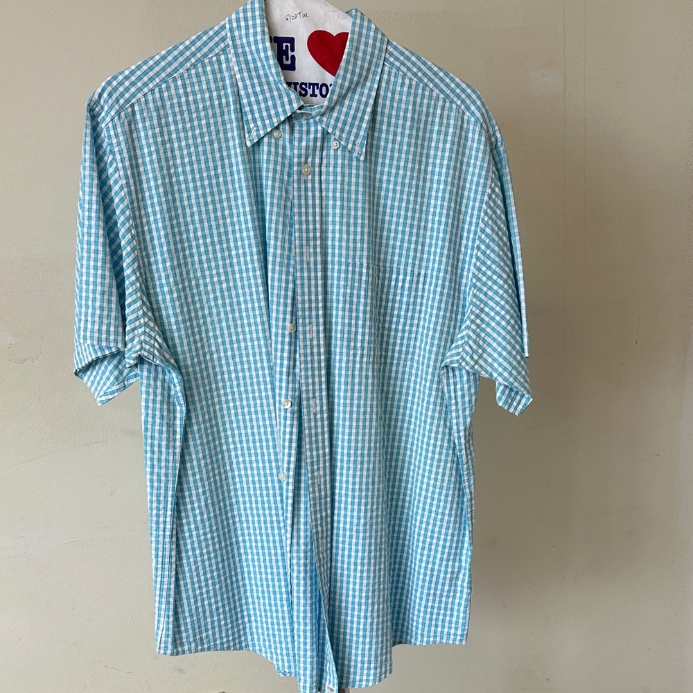 Brooks Brothers Madison XL Men's Blue Checkered Shirt
